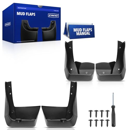 Image of JC Whitney Set of 4 Front and Rear Mud Flaps Splash Guards | Compatible with Honda Accord 2018-2022