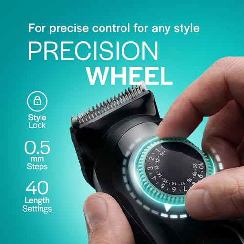 Image of Gillette Series 3 All-in-One Beard & Body Trimmer for Man (by Braun) | 40 length settings for Face, Body, Head & Private Parts | Ultra Sharp Blades for Precise trim | Sensitive Body Comb for body grooming | 3-Year Warranty | 5 on top Attachments | 50 Min Runtime