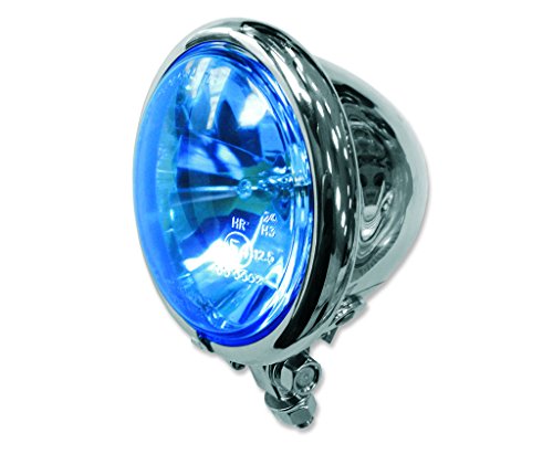 Faro auxiliar cristal azul 9925 para iluminacion delantera de motos