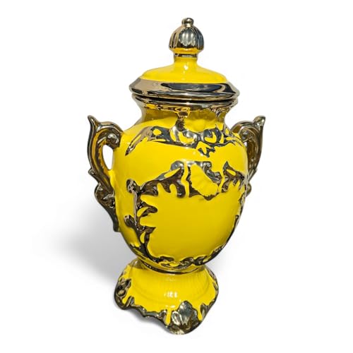 Porcelain Tureen - Soperas para Orishas 6 Estilos, 14\" (Inch) Santeria, Shango, Yemaya, Ochun, Obatala (Yellow)