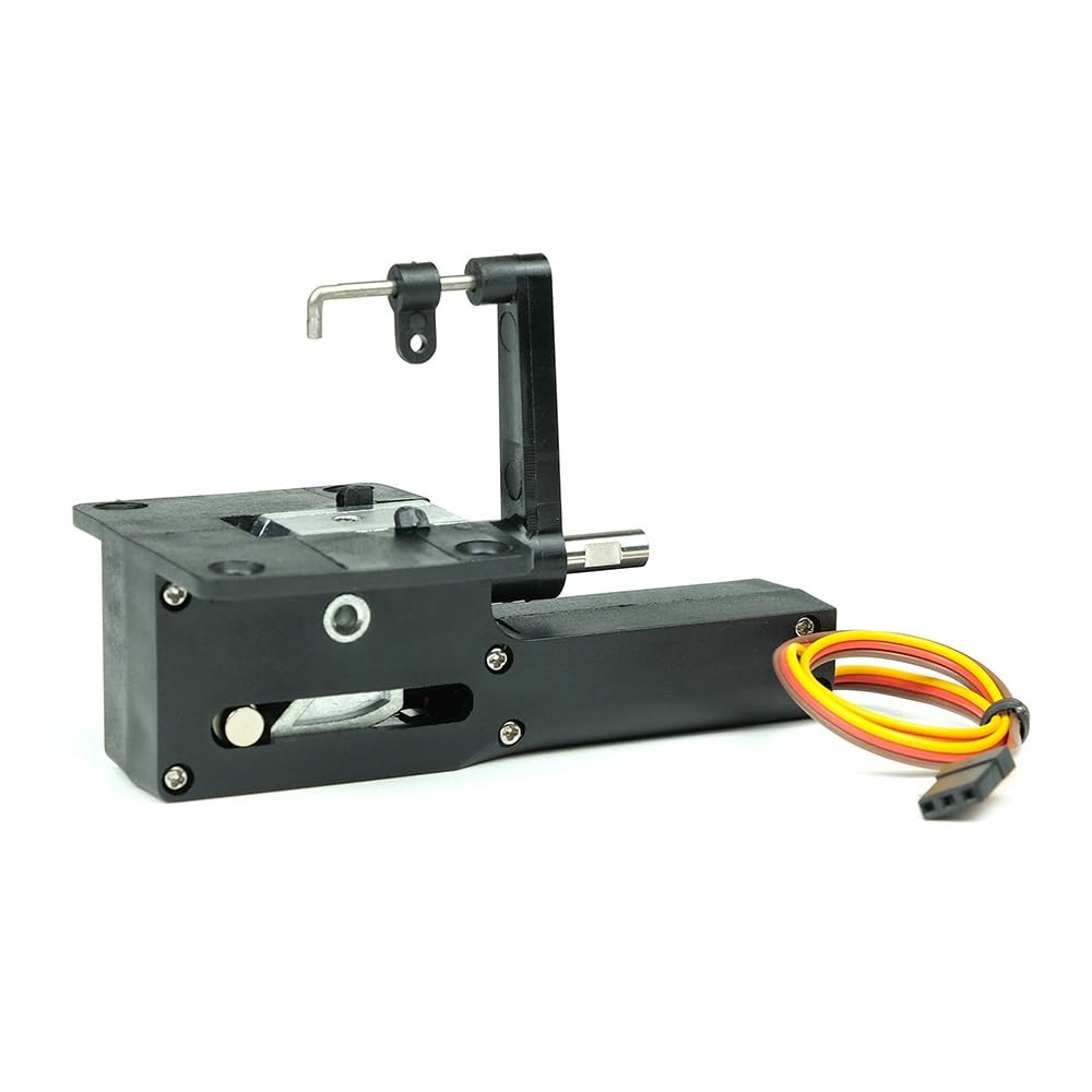 Tren de aterrizaje grande retráctil eléctrico sin servo principal/nariz de avión RC de 8kg for avión de 120CC modelo de ala fija Jet 7,4 V 20,6 kg(Nose Retract)