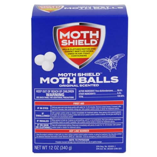 Moth Shield Moth Ball Traps for Clothes, Furniture, Carpet and Pantry Moths, 12...