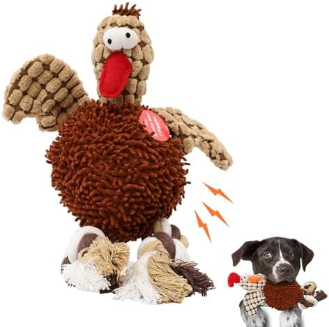 Ethical Pets Gigglers Chicken Dog Toy, 12-Inch, Assorted