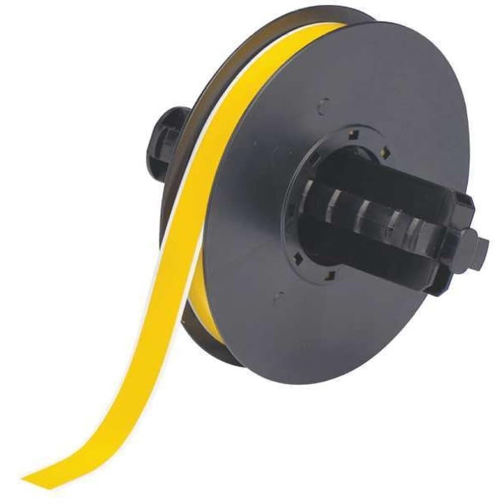 Brady B30C-500-569-YL 100' Length x 0.5" Width, B-569 Hi-Performance Polyester, Yellow BBP31 Low-Halide Tape