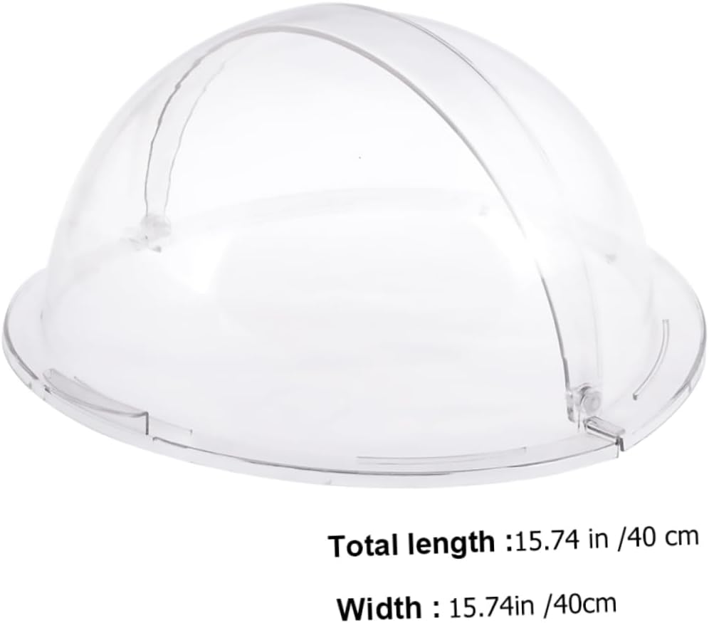 Ciieeo 1Pc Food Lid Heavy Duty Transparent Cover for Dessert Protection for Restaurant Home and Catering Use and Reusable Food Cover