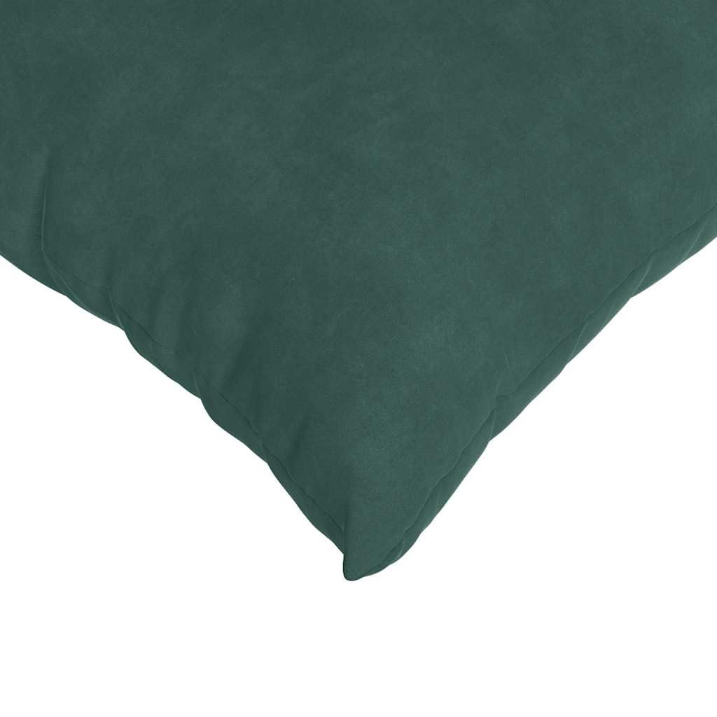 2er Set Sofakissen Dunkelgrün 45x45 cm aus Cordstoff