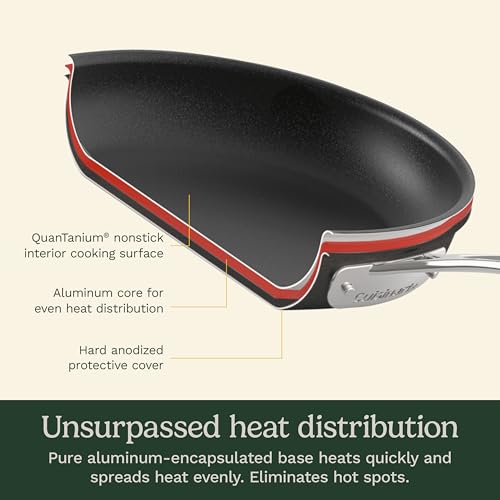 Image of Cuisinart Chef's Classic Nonstick Hard Anodized 17 Piece Set w /Tempered Glass Lids