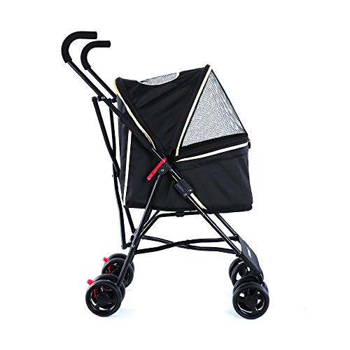 ROODO Dog Stroller Cat Stroller Pet Stroller Lightweight Compact Portable Jogger Umbrella Travel Pet Stroller for Small… - Image 5