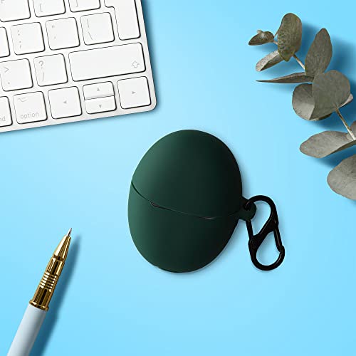 kwmobile Case Compatible with Huawei Freebuds 5 Case - Silicone Cover Holder for Earbuds - Green - Image 3