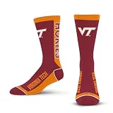 For Bare Feet NCAA VIRGINIA TECH HOKIES MVP Crew Sock Team Color Youth