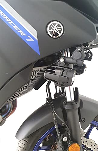 Xitomer Auxiliary Light Mount Bracket For Yamaha MT-07 / FZ-07 (2014-2017) - M8 Compatible, Black Powder Coated