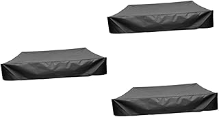 Cabilock Bunker Cover Bath Cover Kid Toys Kids Sandbox with Cover Shower Bath Toy Sandpit Canopy Black Sandbox Canopy Spa Tub Cover Protective Cover Pool Cover Inflatable Child Black 3pcs
