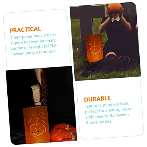 Velas de Calabaza con Bolsas Resistentes y Duraderas 3