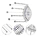 Operitacx 5pcs Rhinestone Eye Shape Iron Patch for DIY Clothing Bags and Hats Decorative Applique for Fashion Accessories and Repairs Easy to Use Suitable for All DIY Projects