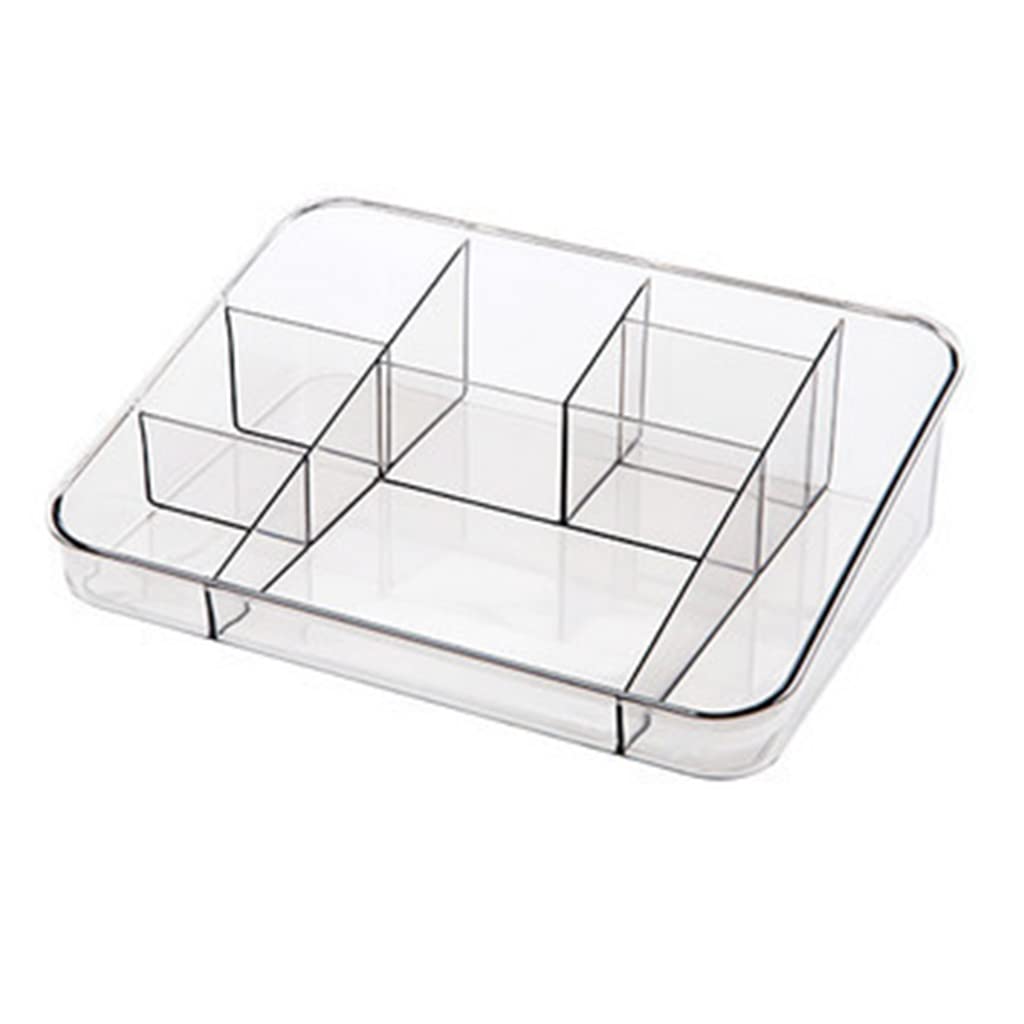 Makeup Organizer Tray 8 Grids Storage for Case for Cosmetics Jewelries Stationery for Earphone Sundry Large Makeup Organizer Case Large Capacity Clear