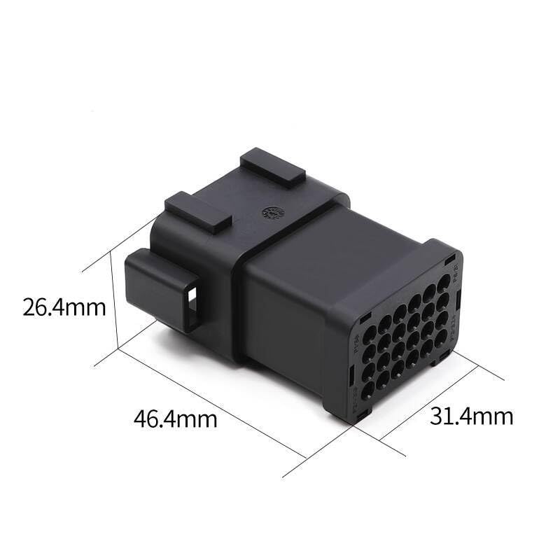 1Pcs Automotive Waterproof 132015-0072 Male and Female Connector 132015-0074 2P 4P 8P 12P 16P 24P 132015-0070 0075 0073(24-Hole Male Termina)