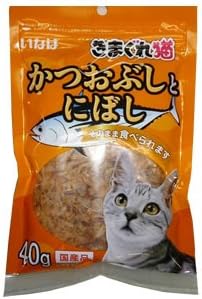 Amazon きまぐれ猫 かつおぶしとにぼし 食品素材100 40g いなばペットフード ビスケット クッキー スナック 通販