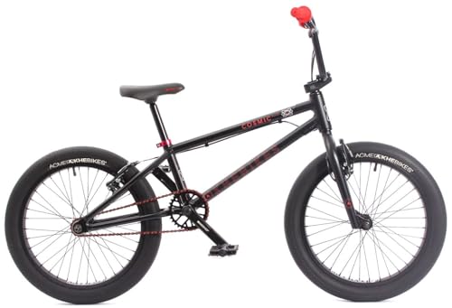 Miniatura 2 de Khe Cosmic Al 20 Pulgadas Bmx Aluminio Affix Rotor Frenos V Delantero Y Trasero Neumáticos Acme 2.40 Negro Mate 135-170 Cm 2025