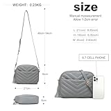 Miss Lulu Handtasche Damen Umhängetasche Klein, Handytasche zum Umhängen aus PU Leder, Crossbody Bag mit Verstellbarem Gurt, Schultertaschen mit 4 Fächern