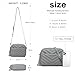 Miss Lulu Handtasche Damen Umhängetasche Klein, Handytasche zum Umhängen aus PU Leder, Crossbody Bag mit Verstellbarem Gurt, Schultertaschen mit 4 Fächern