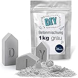 ILP 1kg Beton Pulver Grau - Bastelbeton zum Gießen - Zum Basteln von DIY Deko - Kreativ Beton - Gießbeton - Bastel Beton für Kreative, Kindergeburtstag oder als Erweiterung von DIY Set Geschenken