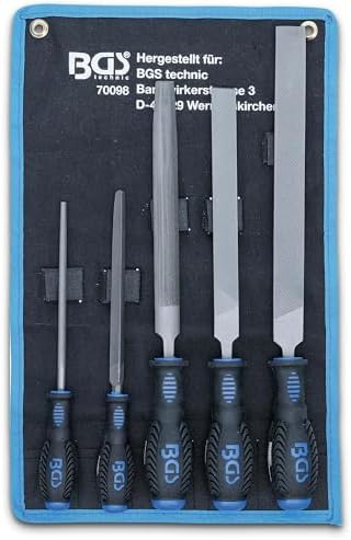 BGS 70098 | Juego de limas para taller | 5 piezas