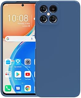Cresee for Honor X8 4G Case (2022) Thin TPU Cover with Camera Protection Soft Interior Anti-Scratch Slim Fit Flexible Phone Case for Honor X8, Blue