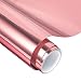 Holographic Craft Vinyl Chrome Rose Gold Vinyl Roll - Huge Glossy Adhesive Permanent Rose Gold Vinyl Rolls - 1x5FT Vinyl Works with Cricut and Other Cutters