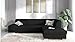Produktbild Möbellux Ecksofa Polsterecke Eckcouch Trebbia (HxBxL): 74x217x278 cm Schwarz Rechts Strukturstoff INARI