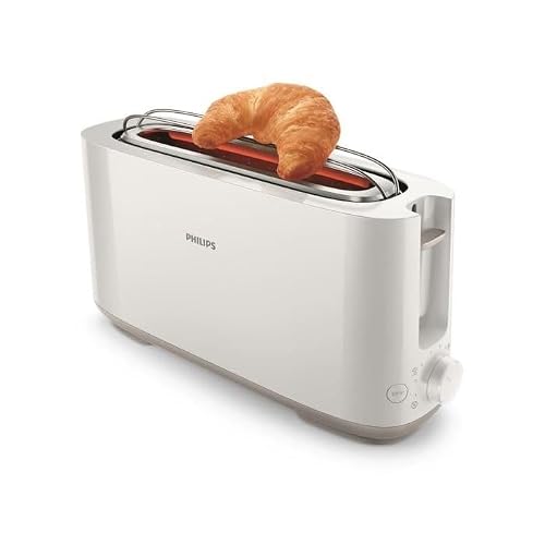 Philips Toaster HD2590/00 mit extra langem Schlitz und Warmhalterost