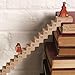 Santa Staircase Advents Calendar Yuletide Countdowns Wood Calendar With Santa Climbing Steps For Christmas Decors