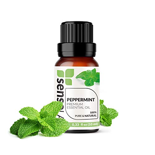 Peppermint Essential Oil - Made in India - 100% Pure Extract Peppermint Oil Therapeutic Grade (0.33 Fl Oz / 10 ml)