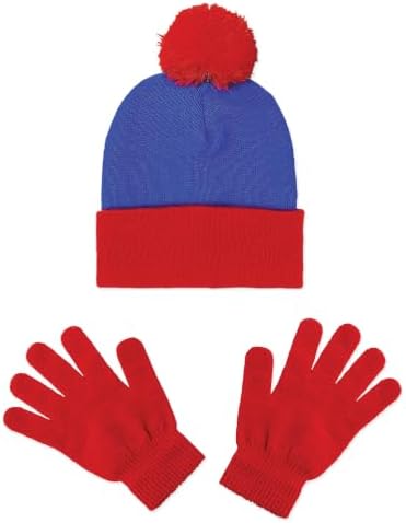 Kangaroo Unisex Winter Knit Beanie Costume Hat & Matching Gloves Set