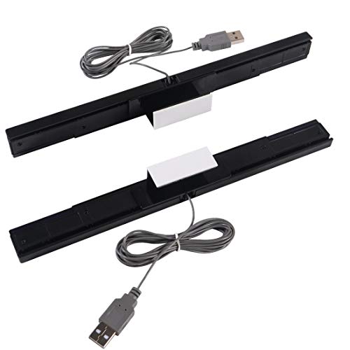 Aokin Usb Sensor Bar For Wii, Replacement Usb Wired Infrared Ray Sensor Bar For Nintendo Wii, Wii U, And Pc, Includes Stand, Black #TOP1