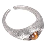 Joyas de cobre con bordes texturizados intrincados, unisex, para uso diario o regalo, retro, ajustable