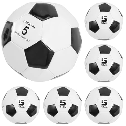 Ballons de football pour match extérieur taille 5 lot de 6 pour club et entraînement