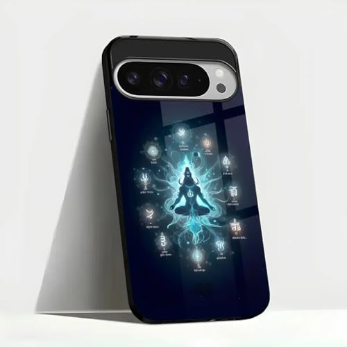 Image of MILLION CASES Awakened Spirit Spectra Case for Google Pixel 8a, Google Pixel 8a Back Cover Case(2024) - PC | Midnight Black