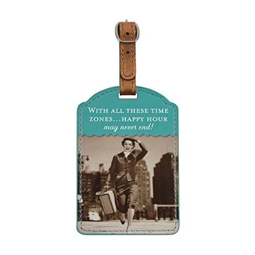 Shannon Martin Design Luggage Tag, Time Zones