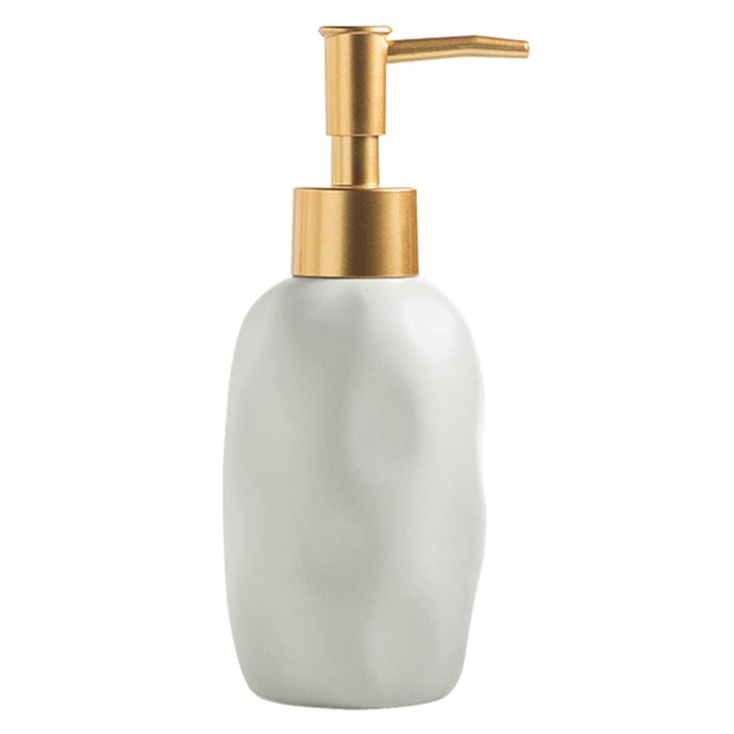 Friendshiphome White Dish Foam Soap Dispenser With Pump For Barthroom Kitchen Ceramic Foaming Bathroom Stuff(White)