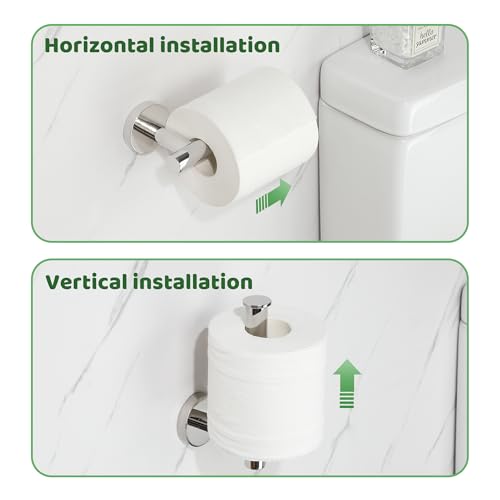 Miniatura 4 de Sayayo Pulido Portarollos Papel Higiénico, Soporte Papel Higienico Montaje Atornillado Porta Rollos De Papel Higienico Portarrollos Baño Acero Inoxidable Para Baño Y Cocina, Egx888-C