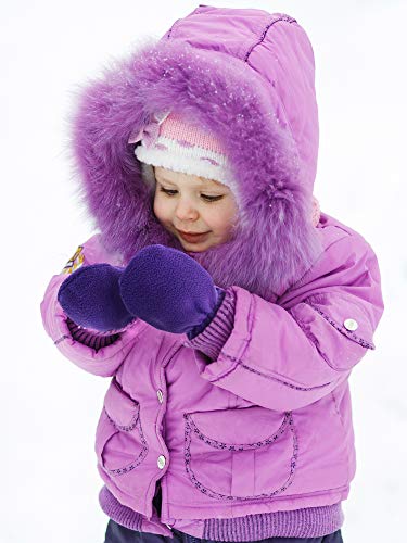 Image of SATINIOR 3 Pairs Baby and Toddler Winter Mittens Kids Fleece Warm Mittens for Baby Boy & Girl