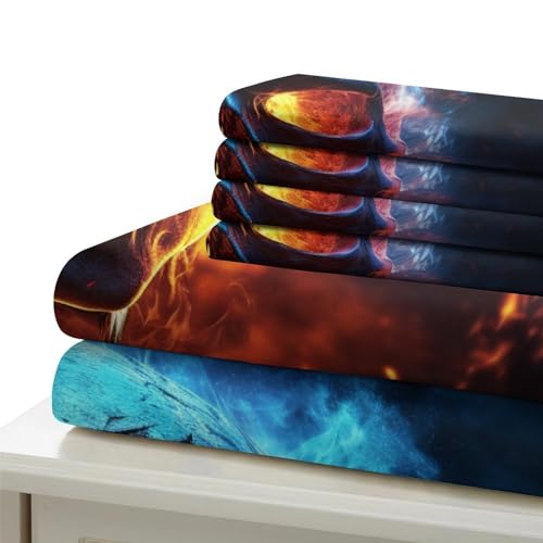 Linge de lit microfibre douce avec housse king size ado
