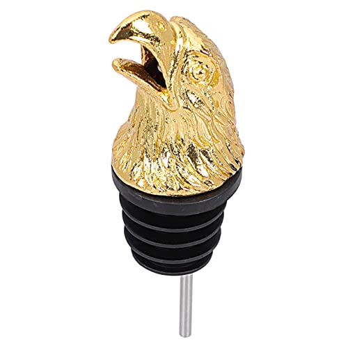 FUNOMOCYA Eagle Pourer Clear Wine Pourer Wine Pour Spouts Aerating Wine Decanter Pourer Beverage Dispenser Kitchen Airtight Stopper Wine Wine Stopper and Pourer Stag Golden Zinc Alloy