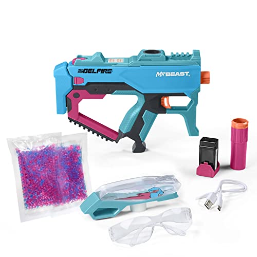 Nerf Pro Gelfire X MrBeast Blaster, 1600 Gelfire Rounds, 300 Round Hopper, Rechargeable Battery, Eyewear - Image 4