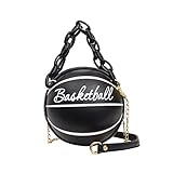 Capacidad suficiente: como una bolsa de hombro de baloncesto personalizada, tiene suficiente espacio para tu teléfono, llaves de cartera, tarjetas de crédito, lápiz labial, contenedores de cosméticos y gafas.