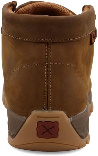 Twisted X Women's Work Chukka Driving Moc Steel Toe, Distressed Saddle & Tan, 6 W - Image 5