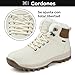 Imagen de Mishansha Zapatos de Invierno Hombre Botas de Nieve Mujer Zapatillas Montaña Botines Forro Trekking Beige Arena 37