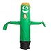 Spooktacular Creations Kids Tube Man Inflatable Costumes Tube Man Wavy Arm Guy Costumes for Halloween Parties,Green