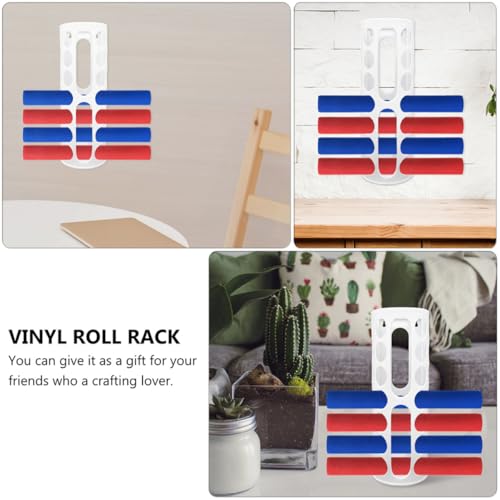 Support mural vinyle 14 trous pour en finir avec les rouleaux encombrants - 7