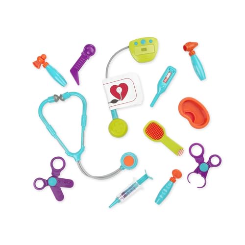 Battat - Dalmatiner-Vet-Kit - Pretend Play Tierarzt Spielzeug - Hundepflege Spielset - Plüsch-Welpe & Tragetasche - Tierarzt-Set für Kleinkinder - 2 Jahre +